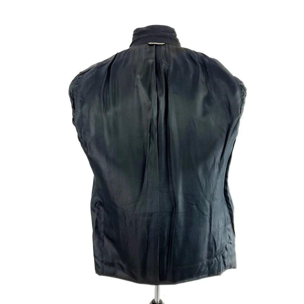 Christian Dior Monsieur Wool 2‎ Button Blazer 42L Gray Twill